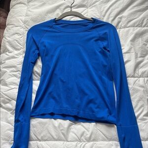 lululemon athletica Vibrant Blue Long Sleeve Top